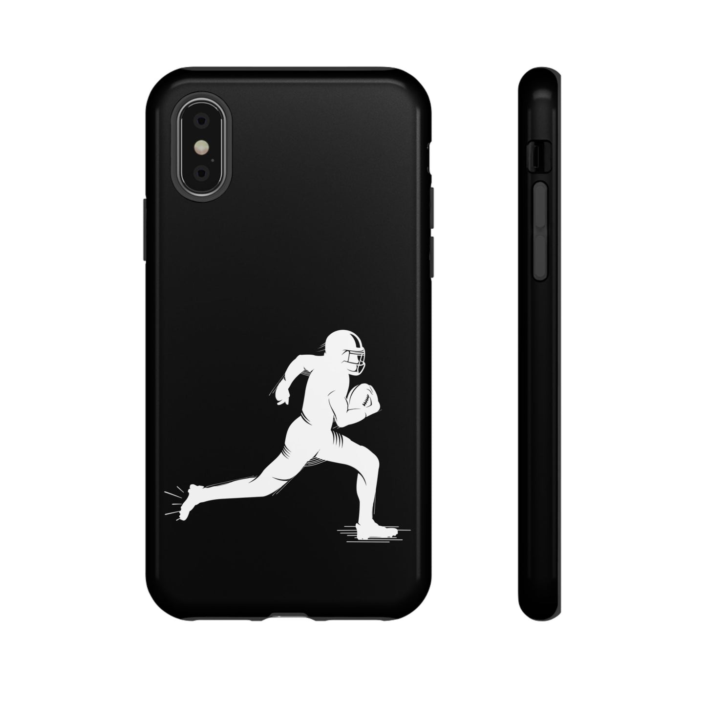 Football Player Phone Case, Tough Cases, Sports Phone Cover, Gift for Athletes, iPhone & Samsung Accessories, Running Player Design
