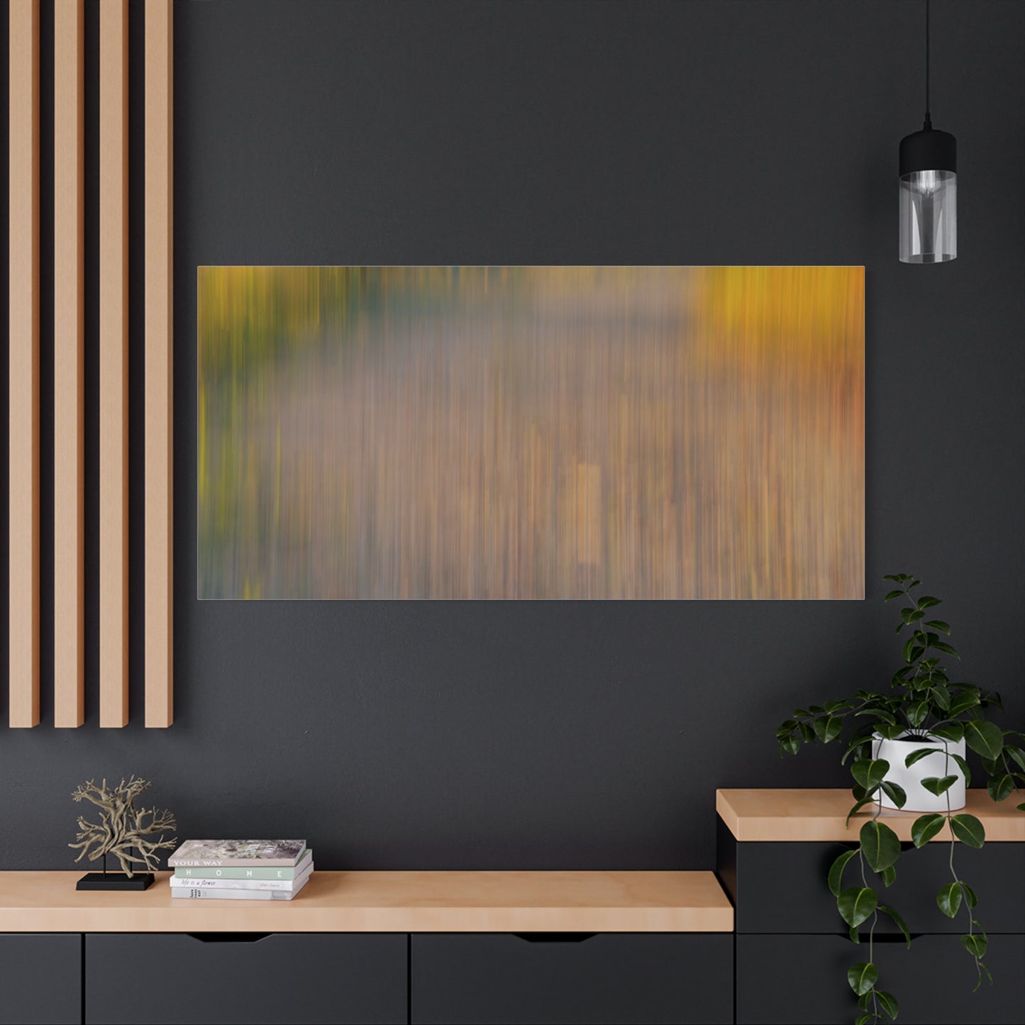 Abstract Landscape Canvas Art - 1.25" Stretched Wall Decor