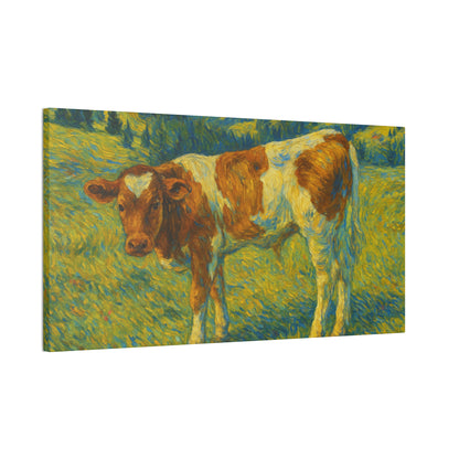 Cow Art Canvas Print, Rustic Farmhouse Decor, Animal Lover Gift, Country Wall Art, Thoughtful Homewarming
