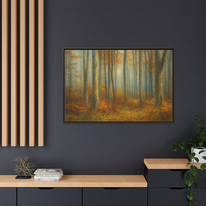 Autumn Forest Canvas Art, Framed Wall Decor, Rustic Home Decor, Nature Artwork, Gift for Nature Lovers