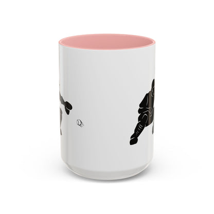 Baseball Catcher Coffee Mug, Sports Gift for Coaches, Black Accent Mug for Fans, Perfect for Birthdays & Celebrations, Unique Cup