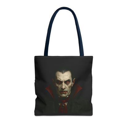 Vampire Haunted Tote Bag, Spooky Shopping Bag, Halloween Accessory, Gothic Style Handbag, Perfect for Halloween Parties, Unisex Tote