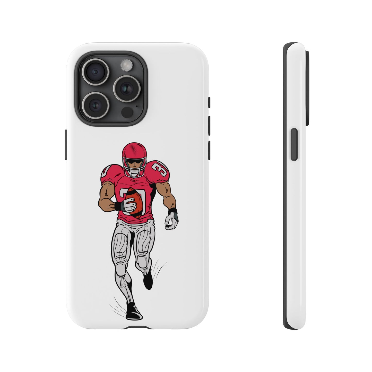 Football Player Tough Case, Sports Phone Cover, Athlete Gift, Tough Phone Case, Fall Sports, Football Lover's Accessory