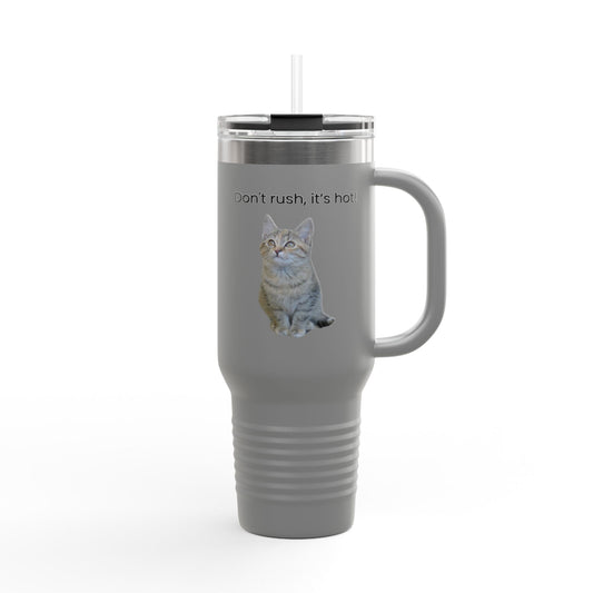 Funny Cat Insulated Travel Mug - 40oz - Perfect for Hot Drinks - product image