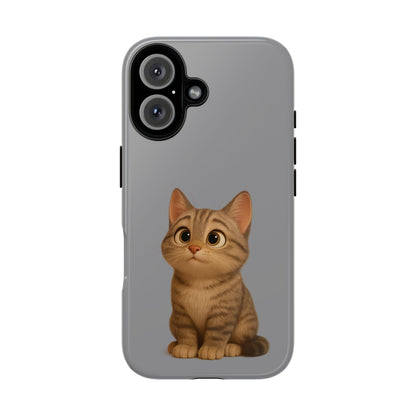 Cute Cat Phone Case, Kawaii Pet Accessory, Gift for Cat Lovers, Animal Phone Cover for Kids, Unique Kitty Design, Birthdays, Holidays