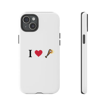 I Love Baseball Vibe Phone Case - Tough Cases for Sports Lovers, Gifts for Athletes, Fun Accessories, iPhone and Android Compatible