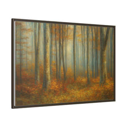 Autumn Forest Canvas Art, Framed Wall Decor, Rustic Home Decor, Nature Artwork, Gift for Nature Lovers