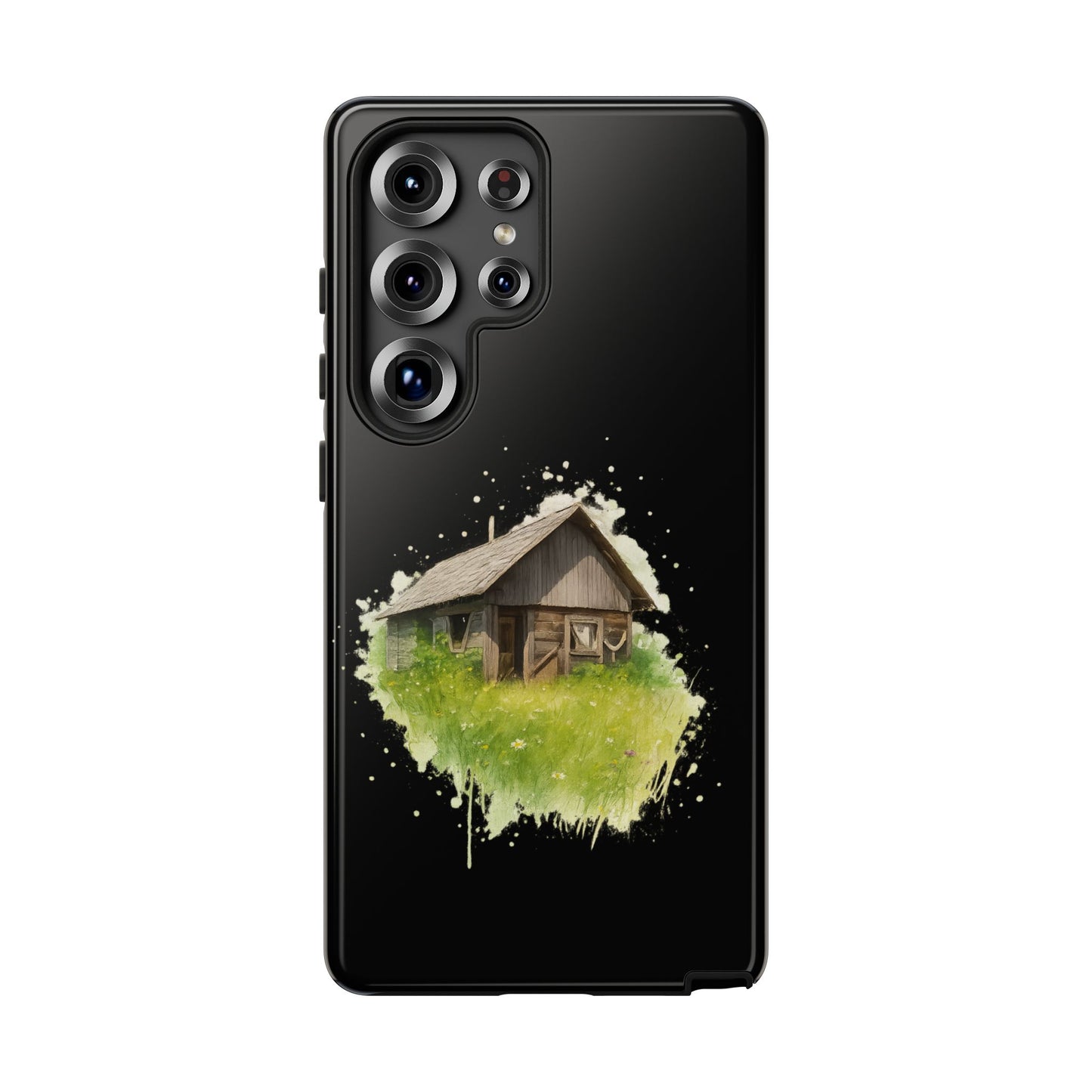 Rustic Farmhouse Phone Case, Cute Cottage Design, Tough Cases for Nature Lovers, Eco-Friendly Gift, Customizable Tech Accessories