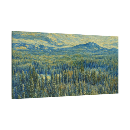 Scenic Landscape Canvas Print, Rustic Home Decor, Wall Art for Nature Lovers, Gift for Art Enthusiasts, Serene Forest Artwork