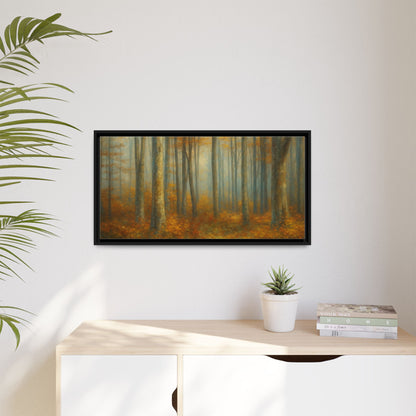 Autumn Forest Canvas Art, Framed Wall Decor, Rustic Home Decor, Nature Artwork, Gift for Nature Lovers