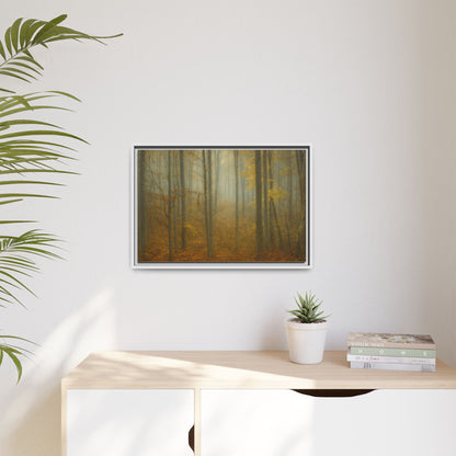 Framed Matte Canvas Art | Serenity in the Forest | Nature Wall Decor, Home Gallery, Cozy Living Room, Gift for Nature Lovers