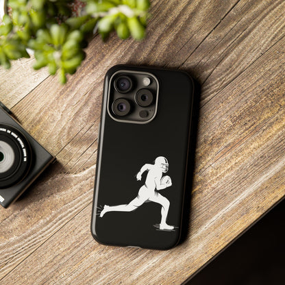 Football Player Phone Case, Tough Cases, Sports Phone Cover, Gift for Athletes, iPhone & Samsung Accessories, Running Player Design