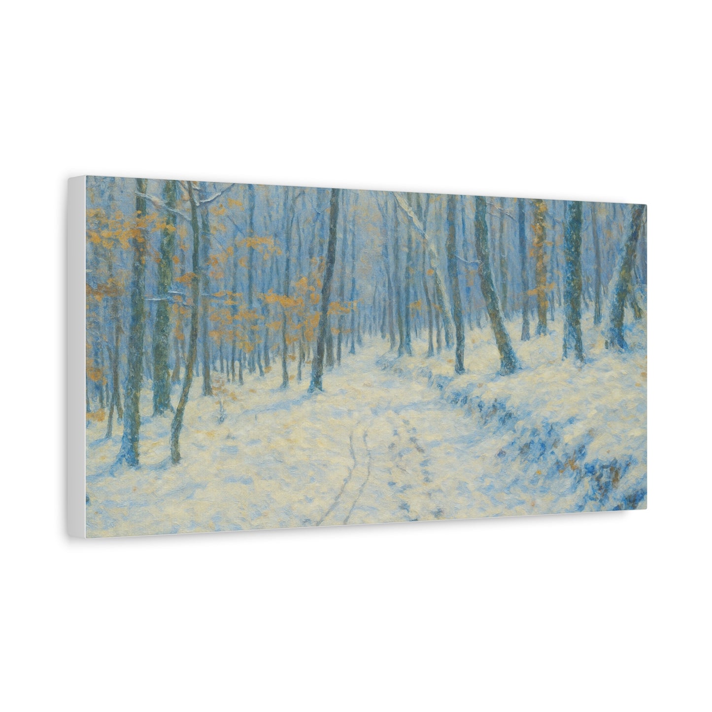 Winter Wonderland Canvas Art, Stretched Canvas Wall Decor, Home Decor, Art for Living Room, Gift for Nature Lovers, Cozy Winter Vibes