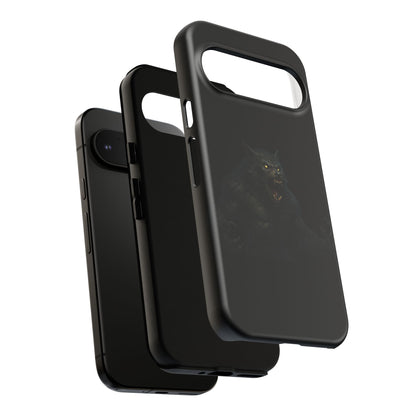 Werewolf Phone Case, Tough Cases, Black Panther Design, Gift for Animal Lovers, Phone Accessories, Fierce Phone Protection
