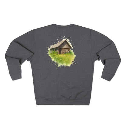Cozy Art Print Crewneck Sweatshirt: Nature Lover, Graphic Sweater, Unique Gift, Home Decor Apparel, Casual Style