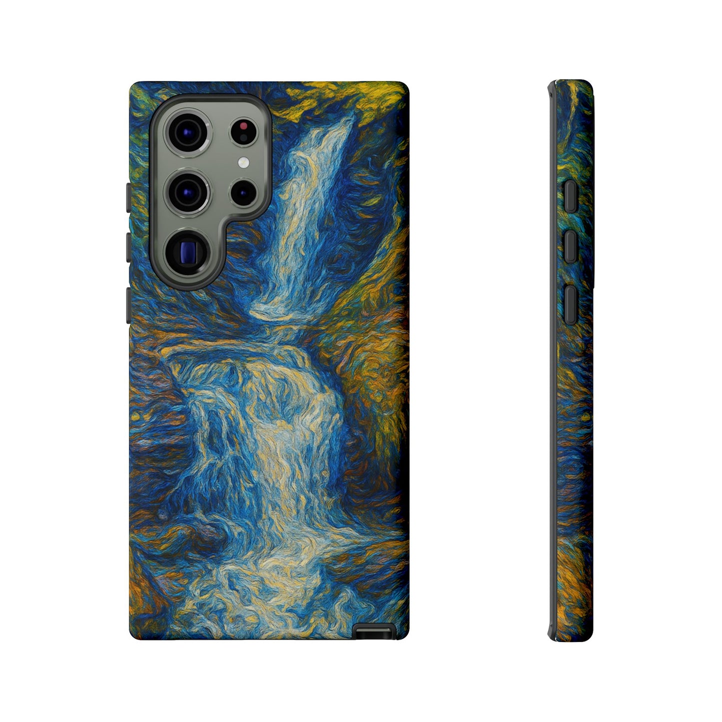 Artistic Phone Case - Waterfall Design, Unique Gift, Phone Accessory, Nature Lover, Original Artwork
