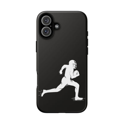 Football Player Phone Case, Tough Cases, Sports Phone Cover, Gift for Athletes, iPhone & Samsung Accessories, Running Player Design