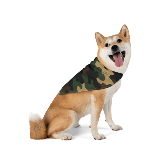Camouflage Pet Bandana, Stylish Dog Accessory for Special Occasions, Outdoor Adventures, Holiday Gifts, Pet Fashion - product image