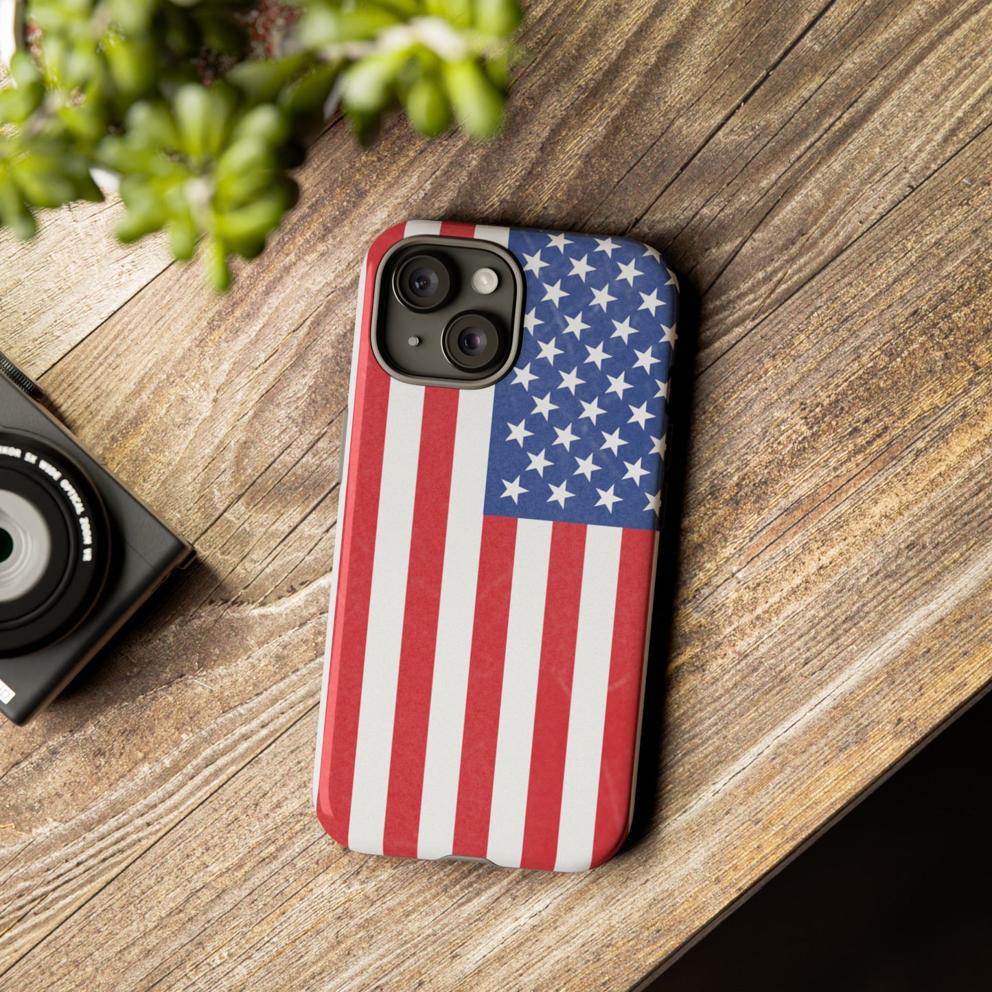 Patriotic Phone Case - Tough Cases for Veterans, USA Lovers, Independence Day, Memorial Day, Flag Design