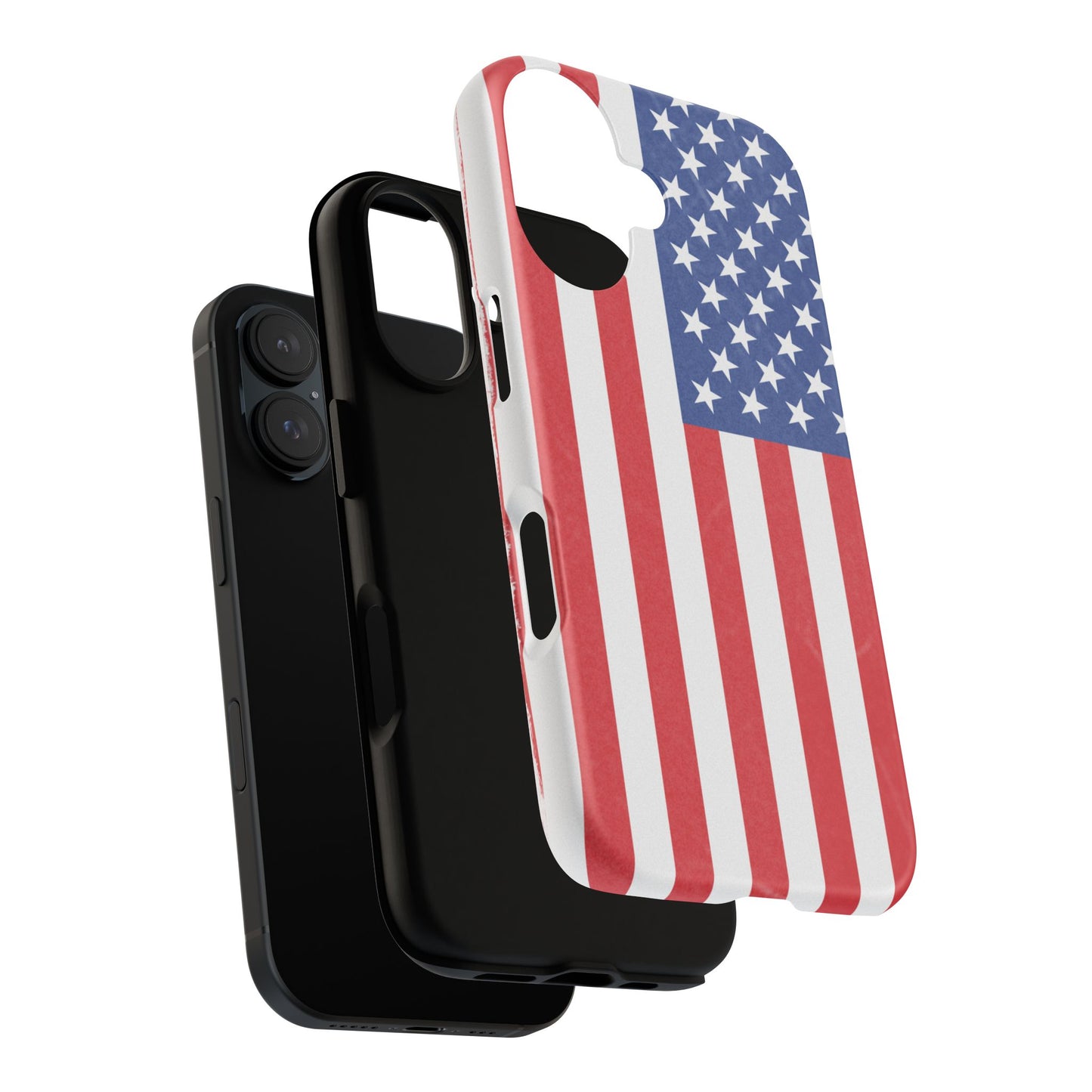Patriotic Phone Case - Tough Cases for Veterans, USA Lovers, Independence Day, Memorial Day, Flag Design