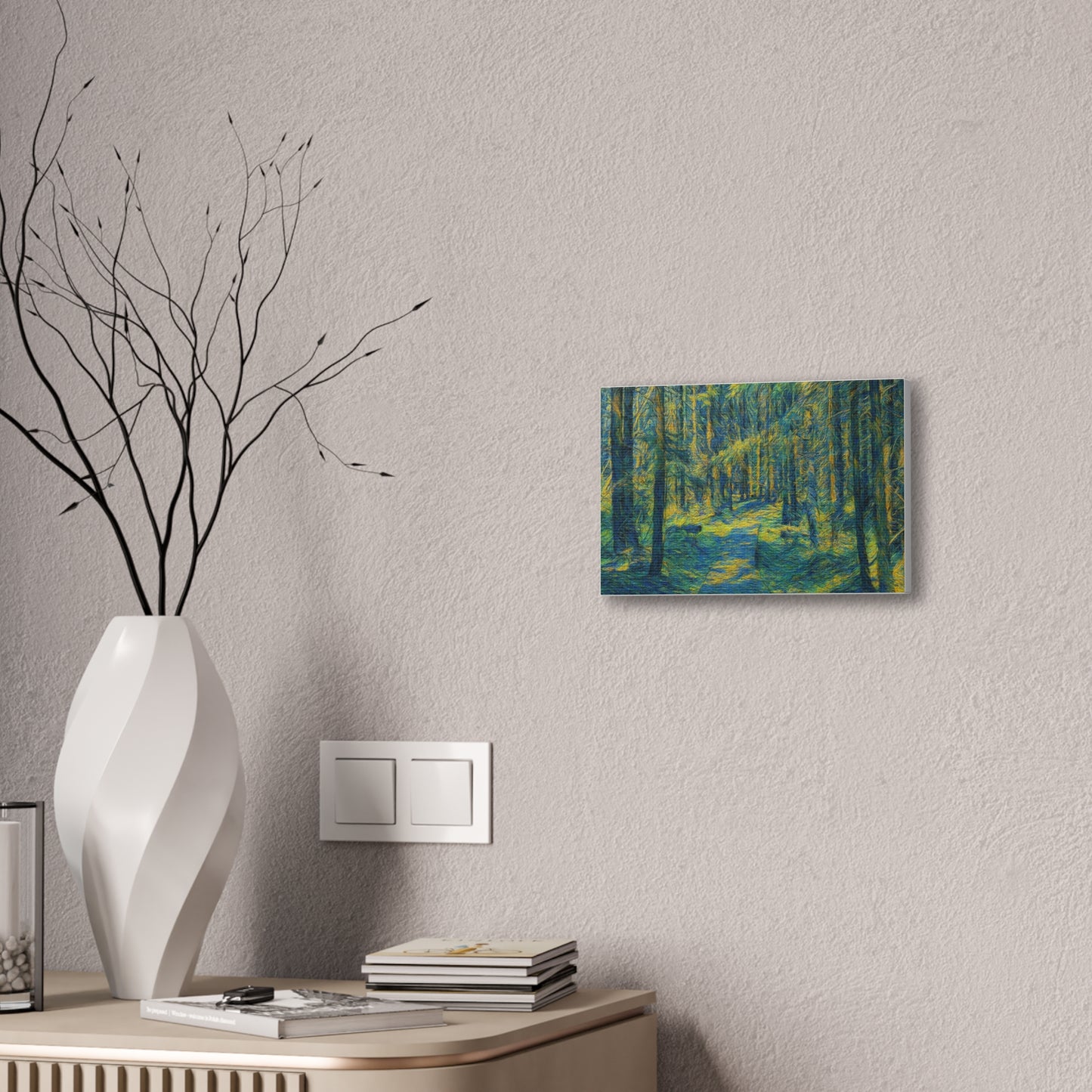 Canvas Art Print, Forest Path Painting, Nature Decor, Wall Art, Gift for Nature Lovers, Home Decor Inspiration