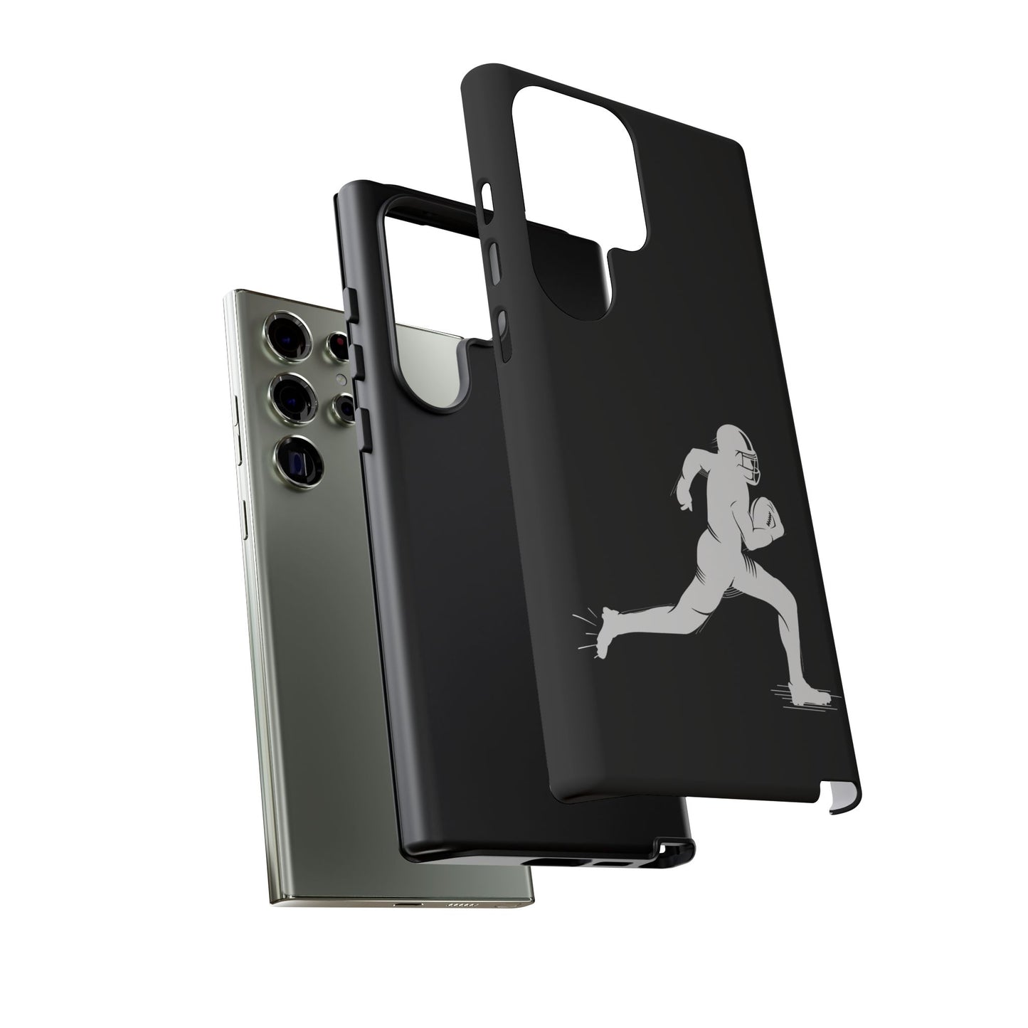 Football Player Phone Case, Tough Cases, Sports Phone Cover, Gift for Athletes, iPhone & Samsung Accessories, Running Player Design