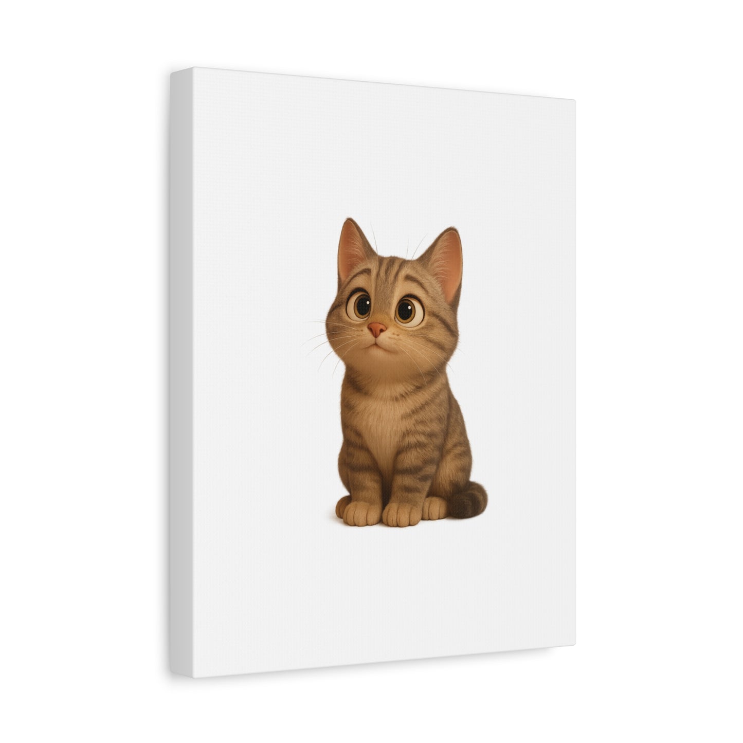 Adorable Cat Canvas Art, Cute Cat Wall Decor, Pet Lover Gift, Nursery Wall Art, Animal Print, Modern Home Decor