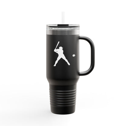 Baseball-Themed Insulated Travel Mug, Perfect for Fans & Athletes, Gift for Sports Lovers, 40oz Drinkware for Home & Road