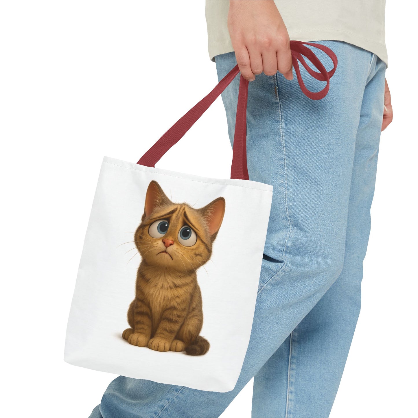 Cute Cat Tote Bag, Animal Lover Gift, Shopping Tote, Reusable Bag, Cute Merchandise, Eco-Friendly Gift