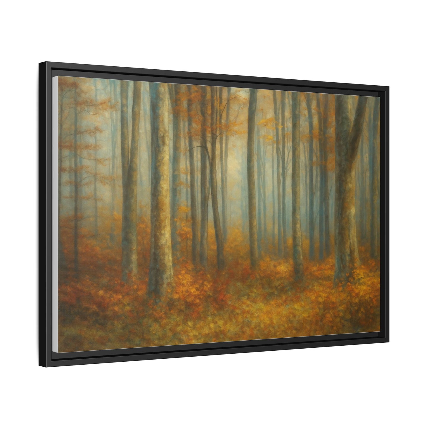 Autumn Forest Canvas Art, Framed Wall Decor, Rustic Home Decor, Nature Artwork, Gift for Nature Lovers