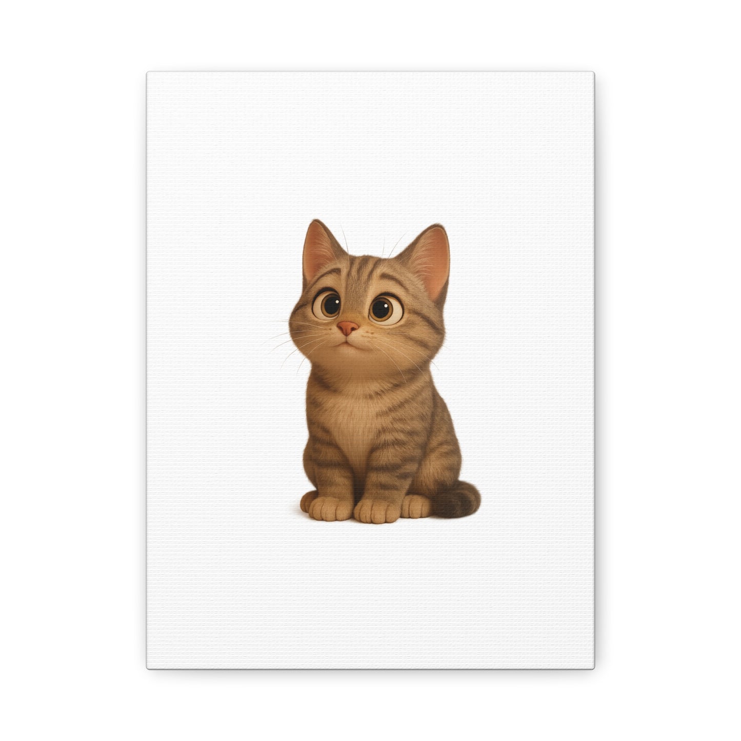 Adorable Cat Canvas Art, Cute Cat Wall Decor, Pet Lover Gift, Nursery Wall Art, Animal Print, Modern Home Decor