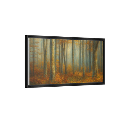 Autumn Forest Canvas Art, Framed Wall Decor, Rustic Home Decor, Nature Artwork, Gift for Nature Lovers