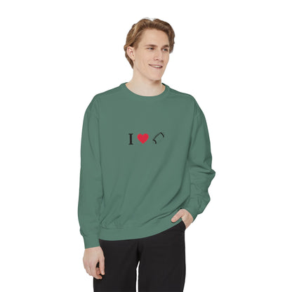 Unisex Sweatshirt, I love Football, Cozy, Perfect for Everyday Wear, Gift Idea for Friends, Couples, and Special Occasions