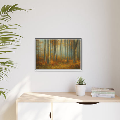 Autumn Forest Canvas Art, Framed Wall Decor, Rustic Home Decor, Nature Artwork, Gift for Nature Lovers