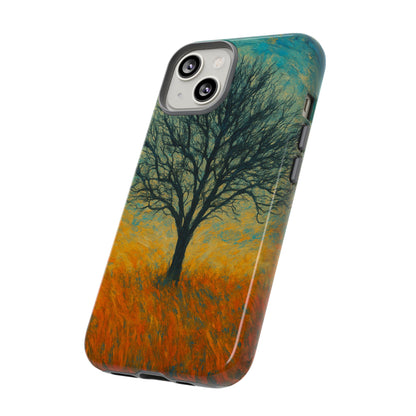 Artistic Phone Case with Tree Design, Nature Lover Gift, Unique Phone Cover, Holiday Present, Eco-friendly Tech Accessories