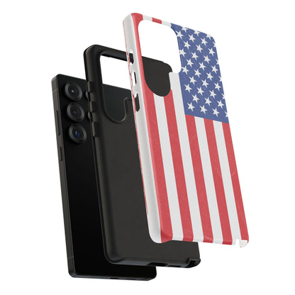 Patriotic Phone Case - Tough Cases for Veterans, USA Lovers, Independence Day, Memorial Day, Flag Design