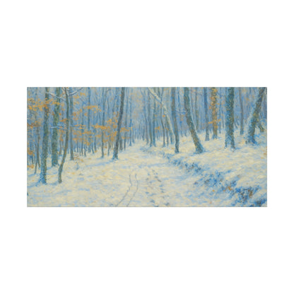 Winter Wonderland Canvas Art, Stretched Canvas Wall Decor, Home Decor, Art for Living Room, Gift for Nature Lovers, Cozy Winter Vibes