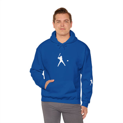Sporty Unisex Baseball Hooded Sweatshirt, Casual Hoodie for Athletes, Perfect for Gifts, Comfy Streetwear, Ideal for Sports Events, Personal Use