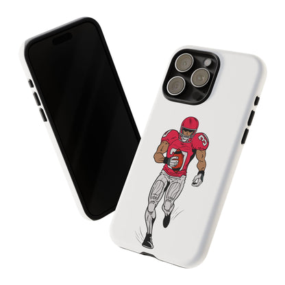 Football Player Tough Case, Sports Phone Cover, Athlete Gift, Tough Phone Case, Fall Sports, Football Lover's Accessory