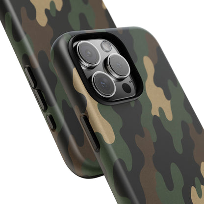 Camouflage Phone Case, Tough Cases, Military Style, Unique Phone Accessories, Gift for Him, Durable Phone Cover