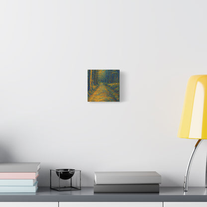 Van Gogh Style Forest Canvas Art | Nature Wall Decor, Home Office Accent, Gift for Nature Lovers, Gallery Wrapped, Living Room Wall Art