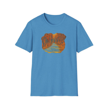 Nature-Inspired Unisex Softstyle T-Shirt, Outdoor Lover Gift, Casual Wear, Ideal for Hiking, Nature Trips, Unique Graphic Tee