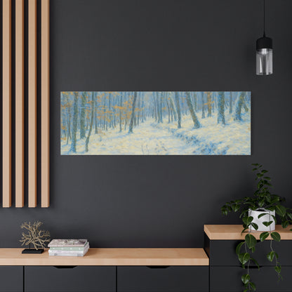 Winter Wonderland Canvas Art, Stretched Canvas Wall Decor, Home Decor, Art for Living Room, Gift for Nature Lovers, Cozy Winter Vibes