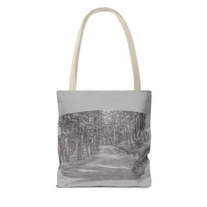 Scenic Path Tote Bag, Reversible Tote, Eco-Friendly Shopper, Outdoor Adventure Bag, Gift for Nature Lovers, Stylish Carryall