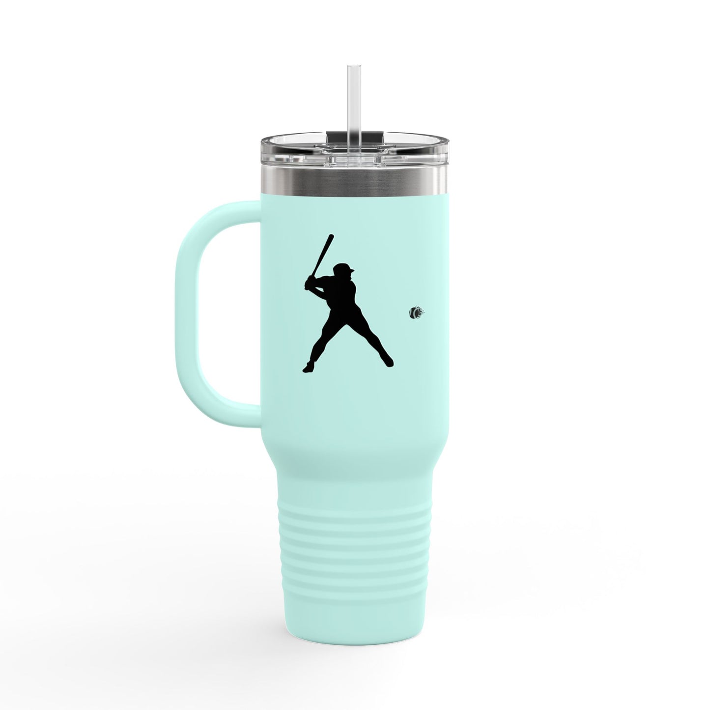 Baseball Player Insulated Travel Mug - 40oz, Sports Enthusiast Gift, Coffee Cup, Active Lifestyle, Personalized Mug, Custom Travel Tumbler