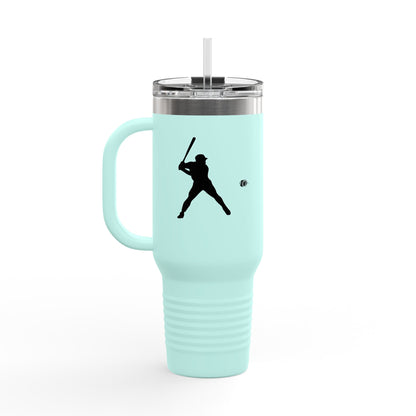 Baseball Player Insulated Travel Mug - 40oz, Sports Enthusiast Gift, Coffee Cup, Active Lifestyle, Personalized Mug, Custom Travel Tumbler