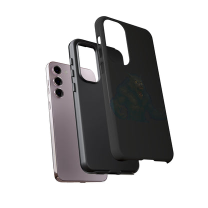 Werewolf Phone Case, Tough Cases, Black Panther Design, Gift for Animal Lovers, Phone Accessories, Fierce Phone Protection