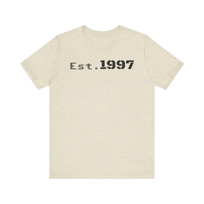 Vintage Est. 1997 Unisex Tee, Gift for Birthdays, Celebrations, Casual Wear, Retro Fashion, Cool Graphic T-Shirt