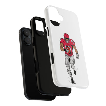 Football Player Tough Case, Sports Phone Cover, Athlete Gift, Tough Phone Case, Fall Sports, Football Lover's Accessory