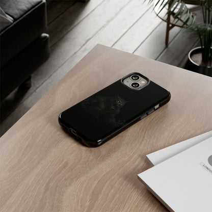 Werewolf Phone Case, Tough Cases, Black Panther Design, Gift for Animal Lovers, Phone Accessories, Fierce Phone Protection
